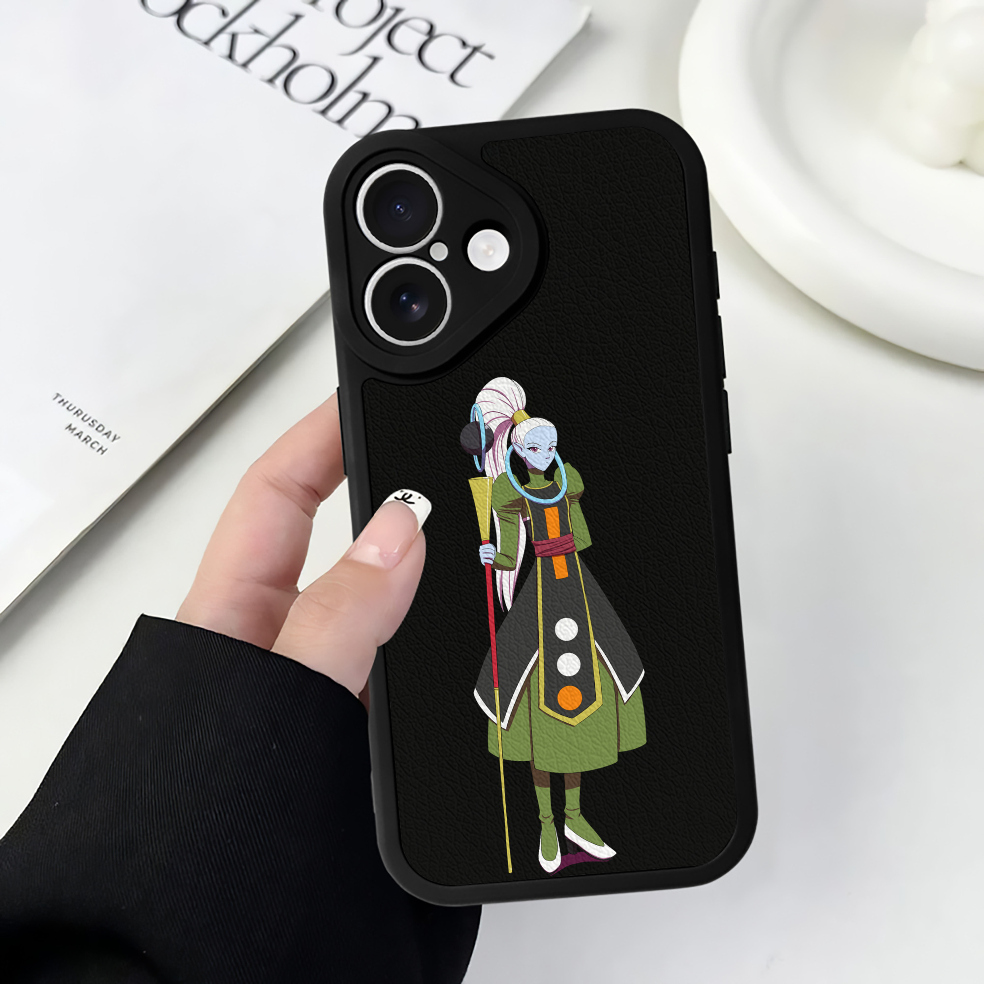 （画像用） ドラゴンボール DRAGON BALL 【iPhone 16シリーズ対応】シリコンスマホケース（レザー調） 材質：シリコン